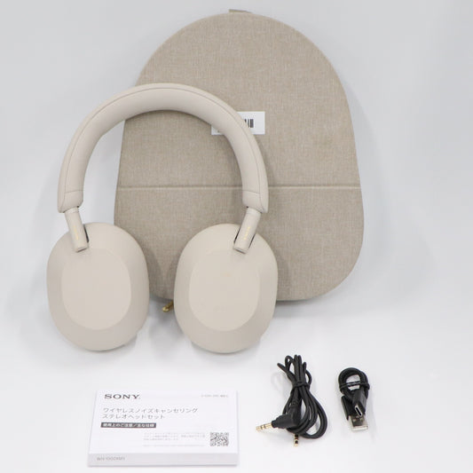 [中古(C)] ソニー ワイヤレスノイズキャンセリングヘッドホン WH-1000XM5 シルバーwh-1000xm5-s　[可]