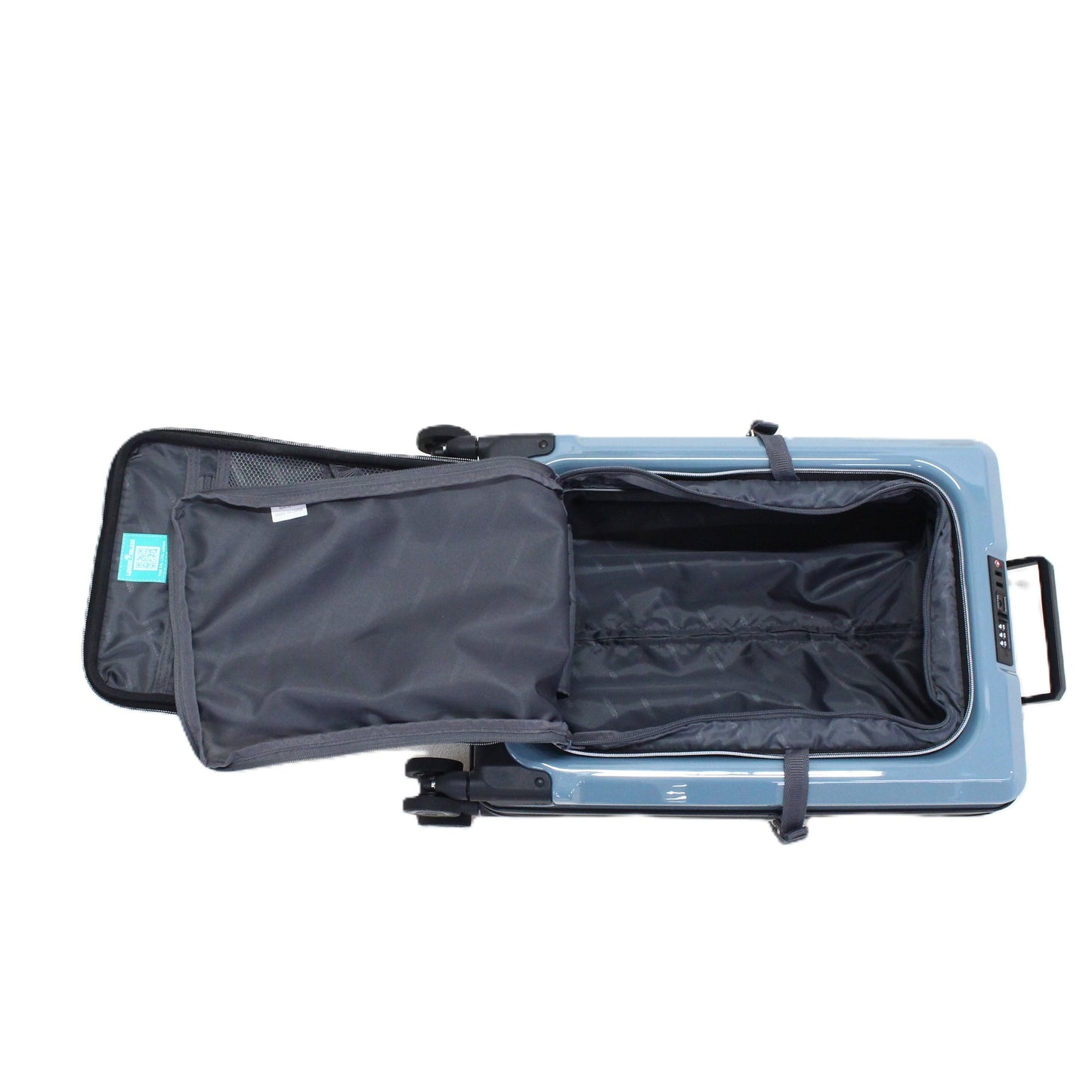[1-3泊向けサイズ]LEGEND WALKER 6031 フィット 15L/拡張時35L ハードスーツケース 6031-47-bl  グレイッシュブルー 整備済みアウトレット品 [良い(B)]