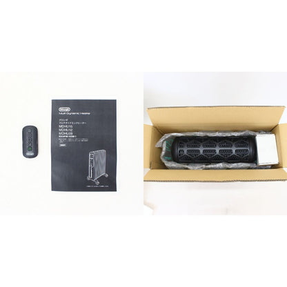 [中古(C)][2020年発売モデル] デロンギ マルチダイナミックヒーター MDHU12-BK 1200W ピュアホワイト＋マットブラック (暖房目安 8～10畳) mdhu12-bk　[可]