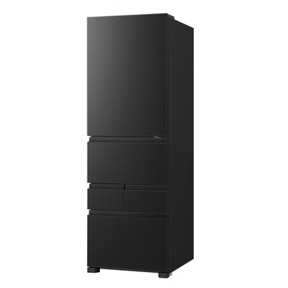 【特殊配送】[450L][ファミリー向け][右開き]Hisense (ハイセンス) HR-DCH450K 冷凍冷蔵庫　hr-dch-450k-b  ブラッシュドメタルブラック 整備済みアウトレット品 [中古(B)]