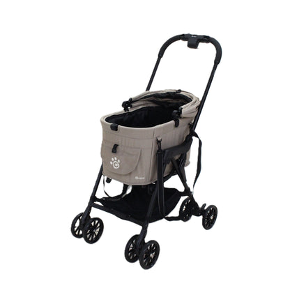 コンビ ペット用カート ミリミリキャリ―　combi-milimilicarry-beige  ウォーターエッジベージュ 整備済みアウトレット品 [中古(C)]