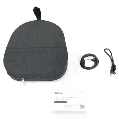 Sony ワイヤレスノイズキャンセリングステレオヘッドセット WH-1000XM5 ブラック　wh-1000xm5-b  ブラック 整備済みアウトレット品 [良い(B)]