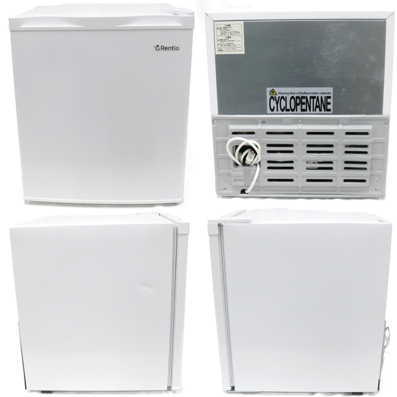 [中古(C)] [32L]レンティオ 小型冷凍庫 1ドア セカンド冷凍庫 RN-FZ32 rn-fz32-wh ホワイトrn-fz32-wh　[可]