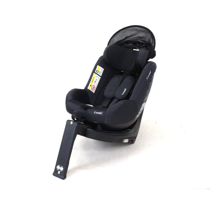 コンビ クルムーヴ R129 エッグショック CA チャイルドシート (ISOFIX固定 / R129適合) 4972990186018  ブラック 整備済みアウトレット品 [中古(C)]