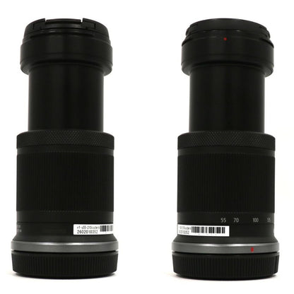 CANON RF-S55-210mm F5-7.1 IS STM 望遠ズームレンズ rf-s55-210isstm-b  ブラック 整備済みアウトレット品 [中古(B)]