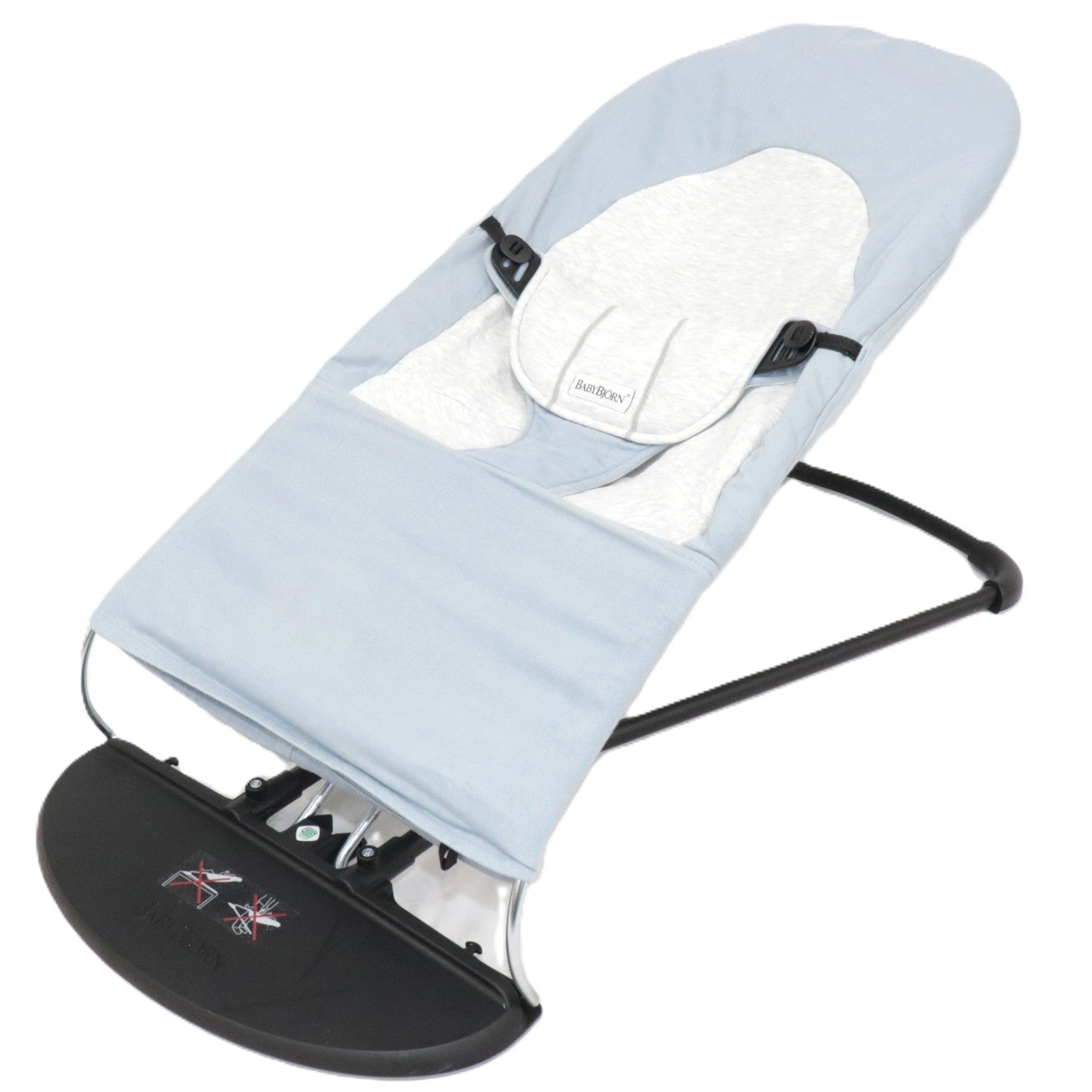 中古 BabyBjorn ベビービョルン バウンサー バランスソフト コットン/ジャージー　bouncer-balance-softcotton-blue  【可(C)】 中古(C)] BabyBjorn ベビービョルン バウンサー バランスソフト