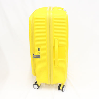[5-8泊向けサイズ]AMERICAN TOURISTER CURIO スピナー68 エキスパンダブル 75L/拡張時91L ハードスーツケース americantourister-curio68-yl  イエロー 整備済みアウトレット品 [中古(C)]