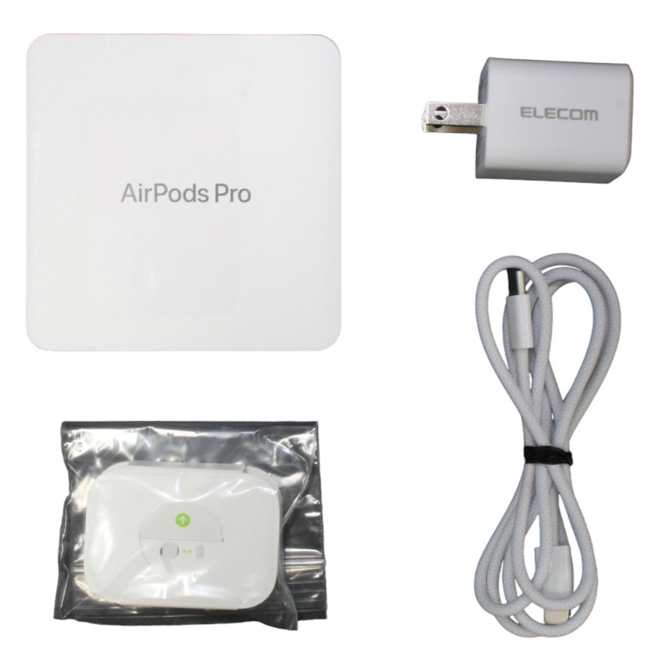 中古(B)] Apple AirPods Pro 第2世代 MTJV3J/A（USB-C）ワイヤレスイヤホン [良い] – Rentio Outlet