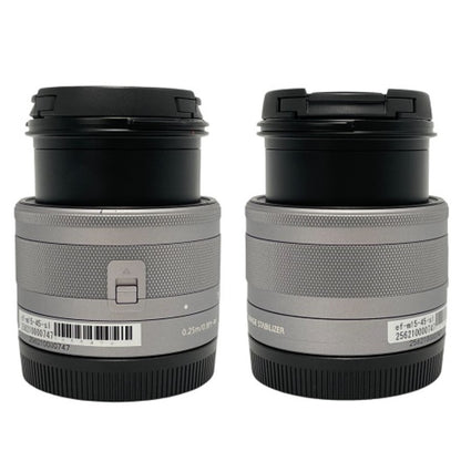 [中古(C)] CANON EF-M 15-45mm F3.5-6.3 IS STM 標準ズームレンズ ef-m15-45-sl シルバー [可]