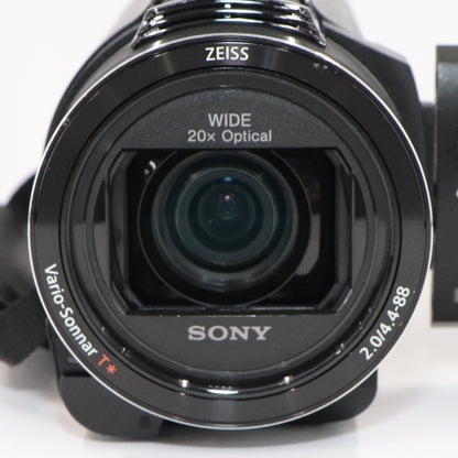 ソニー 4Kビデオカメラ FDR-AX45A fdr-ax45a-b  ブラック 整備済みアウトレット品 [中古(C)]