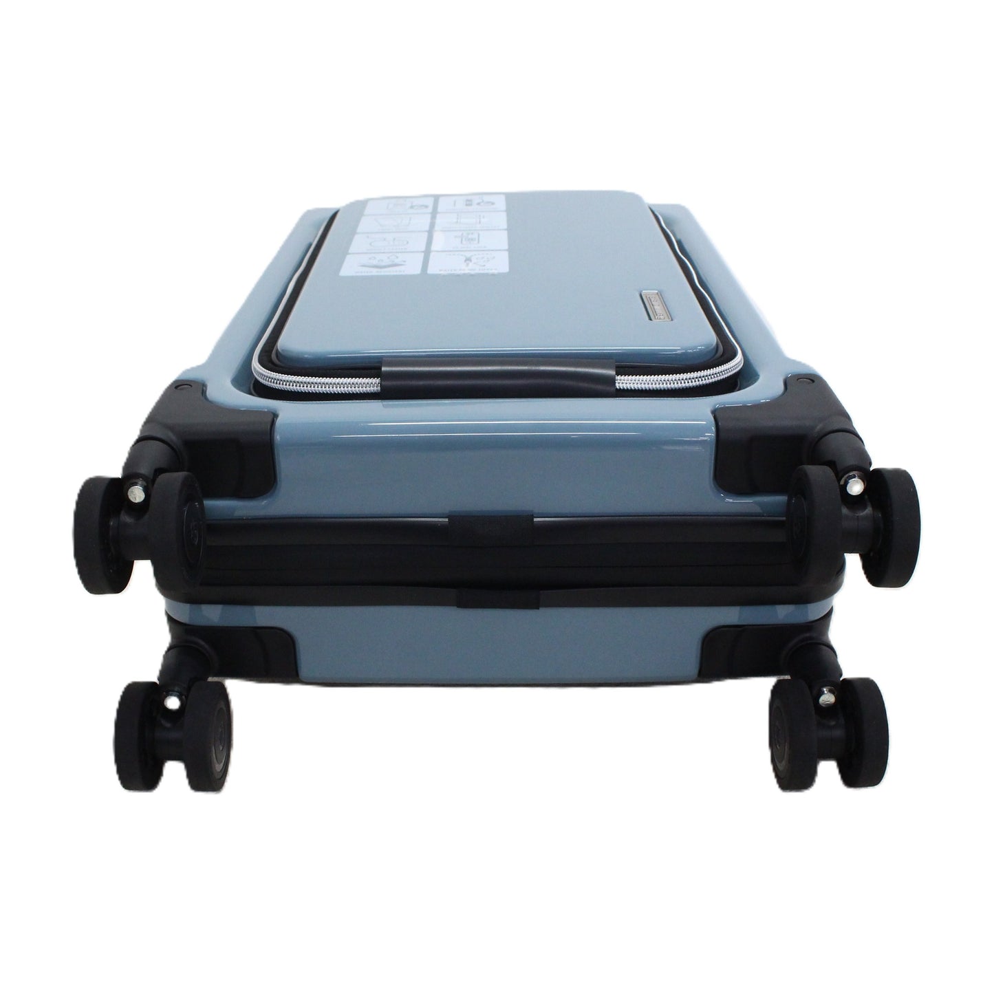 [1-3泊向けサイズ]LEGEND WALKER 6031 フィット 15L/拡張時35L ハードスーツケース 6031-47-bl  グレイッシュブルー 整備済みアウトレット品 [良い(B)]