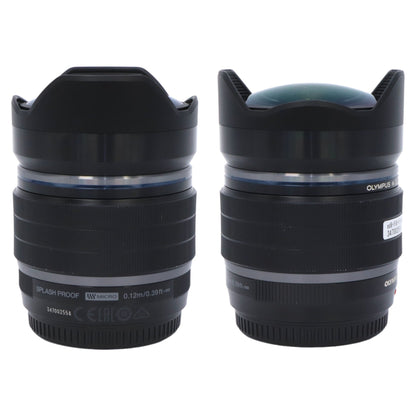 [中古] OLYMPUS M.ZUIKO DIGITAL ED 8mm F1.8 Fisheye PRO 魚眼レンズ ブラック  [良い(B)]