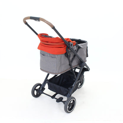 [中古(C)] コンビ ペット用カート ルルテイル キラウエアレッド×グレージュcombi-lulutail2024-rto-rd　[可]
