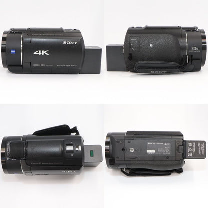 ソニー 4Kビデオカメラ FDR-AX45A fdr-ax45a-b  ブラック 整備済みアウトレット品 [中古(C)]