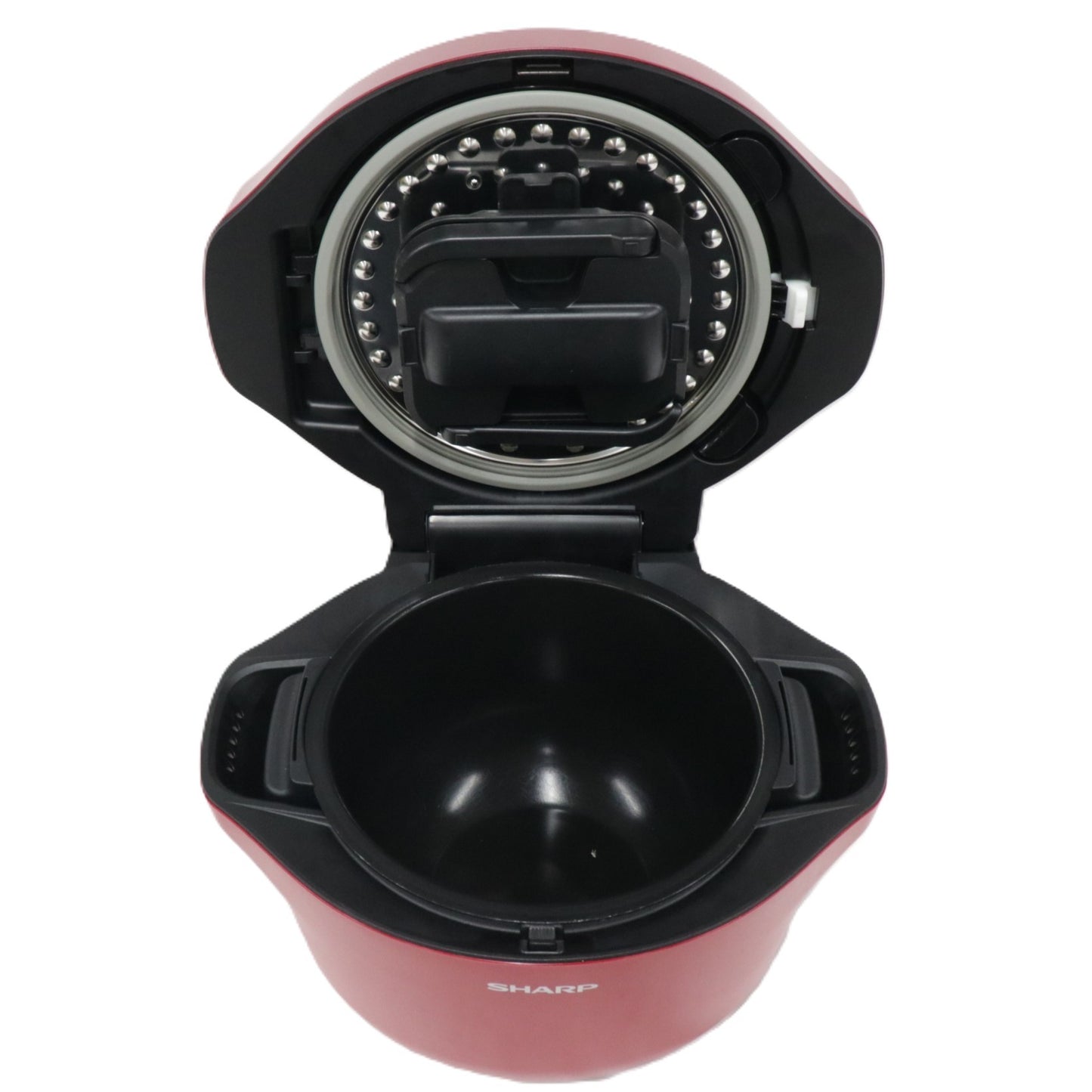 [中古(C)] シャープ ヘルシオ ホットクック KN-HW24G 2〜6人用 2.4L容量　kn-hw24g-r レッドkn-hw24g-r　[可]