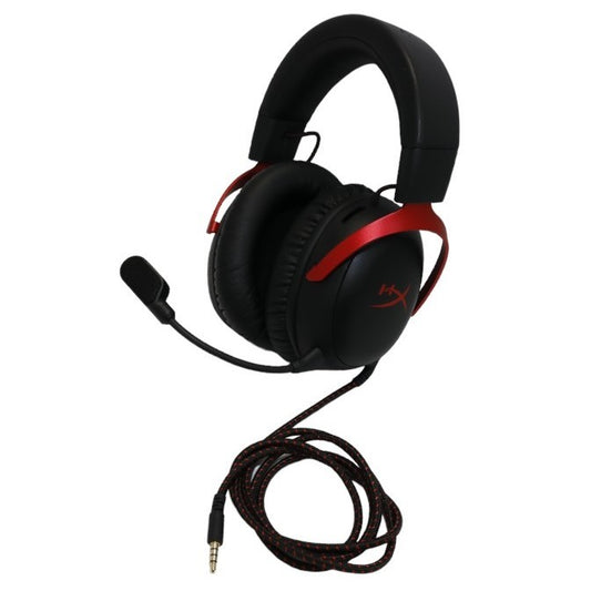 [中古(A)] HyperX Cloud III ゲーミング ヘッドセット ブラックレッド  [非常に良い]