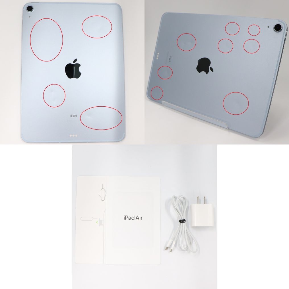Apple iPad Air 10.9インチ 第4世代 2020年モデル Wi-Fi + Cellular 64GB  スカイブルー 整備済みアウトレット品 [中古(C)]