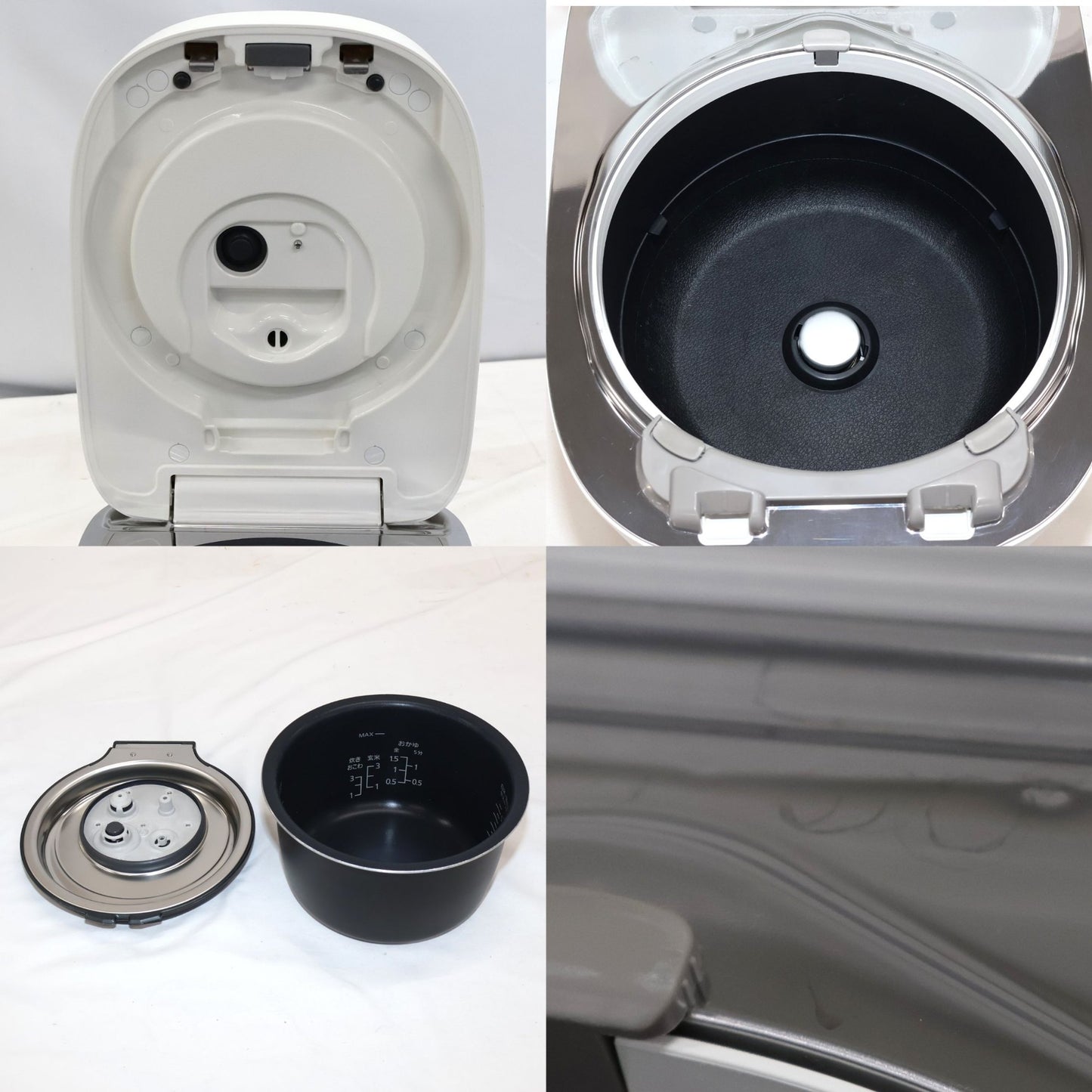 [5.5合炊き] パナソニック 可変圧力IHジャー炊飯器 SR-M10B　sr-m10b-w  ホワイト 整備済みアウトレット品 [良い(B)]