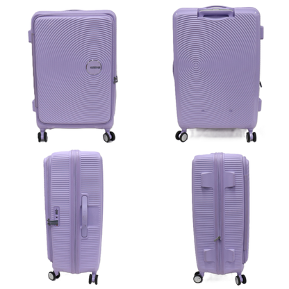 [8-10泊向けサイズ]AMERICAN TOURISTER CURIO スピナー75 エキスパンダブル 98L/拡張時114L ハードスーツケース　americantourister-curio75-lvn  ラベンダー 整備済みアウトレット品 [中古(C)]