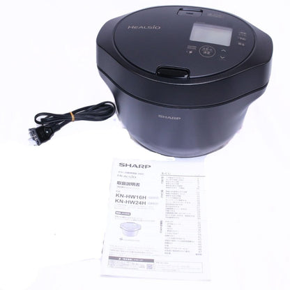 [中古(B)] シャープ ヘルシオ ホットクック KN-HW16H 2〜4人用 1.6L容量 プレミアムブラック [良い]