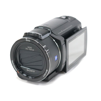 Sony デジタル4Kビデオカメラ FDR-AX45A バッテリー付属 fdr-ax45a-b  ブラック 整備済みアウトレット品 [中古(A)]