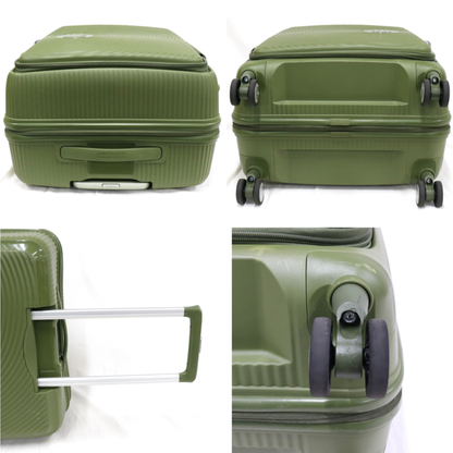 [8-10泊向けサイズ]AMERICAN TOURISTER CURIO スピナー75 エキスパンダブル 98L/拡張時114L ハードスーツケース americantourister-curio75-kh  カーキ 整備済みアウトレット品 [中古(C)]
