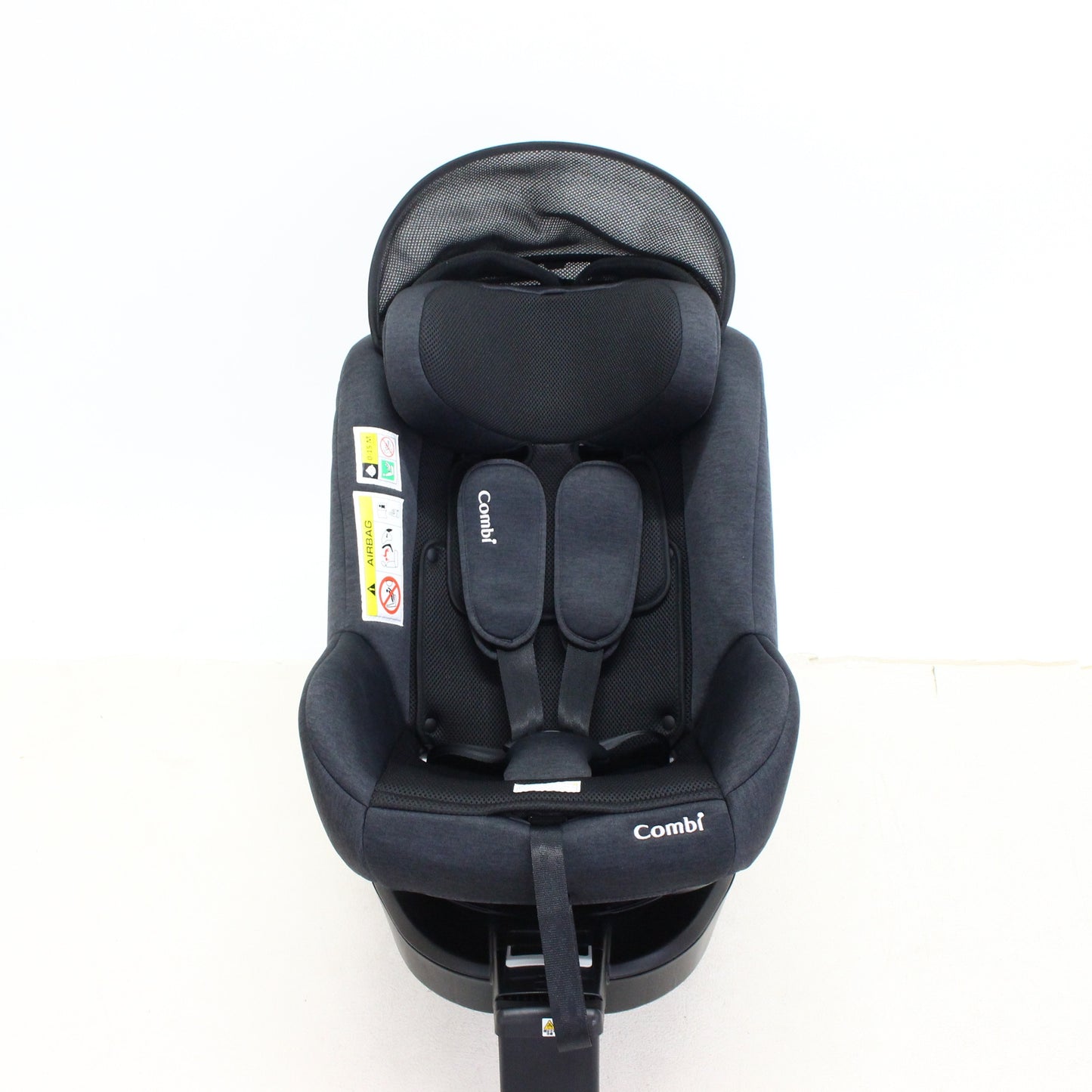 コンビ クルムーヴ R129 エッグショック CA チャイルドシート (ISOFIX固定 / R129適合) 4972990186018  ブラック 整備済みアウトレット品 [中古(C)]