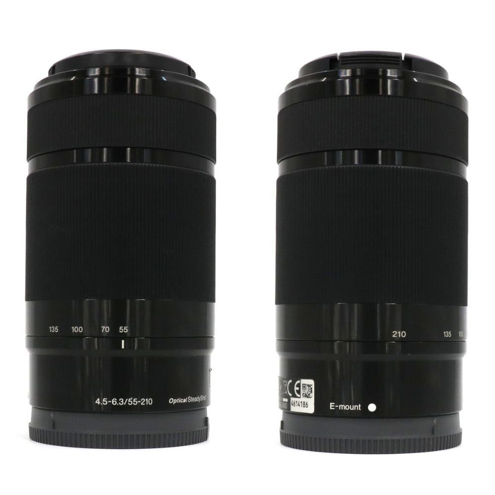 [ジャンク] ソニー E 55-210mm F4.5-6.3 OSS SEL55210 望遠ズームレンズ sel55210-b ブラック[難あり(D)]