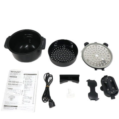 シャープ ヘルシオ ホットクック KN-HW16G-W 2〜4人用 1.6L容量 kn-hw16g-w  ホワイト 整備済みアウトレット品 [中古(C)]