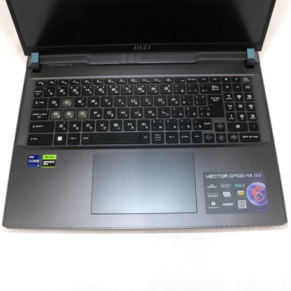 MSI(エムエスアイ)Vector-GP68HX-12VH-3203JP ゲーミングノートパソコン　 vector-gp68hx-12vh-3203   整備済みアウトレット品 [中古(A)]