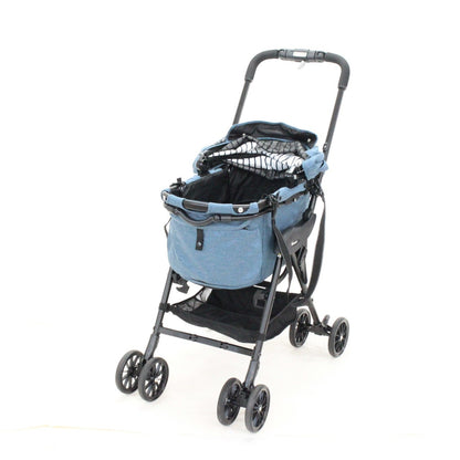 コンビ ペット用カート ミリミリEG ロング デニムブルー　4972990175852   整備済みアウトレット品 [良い(B)]