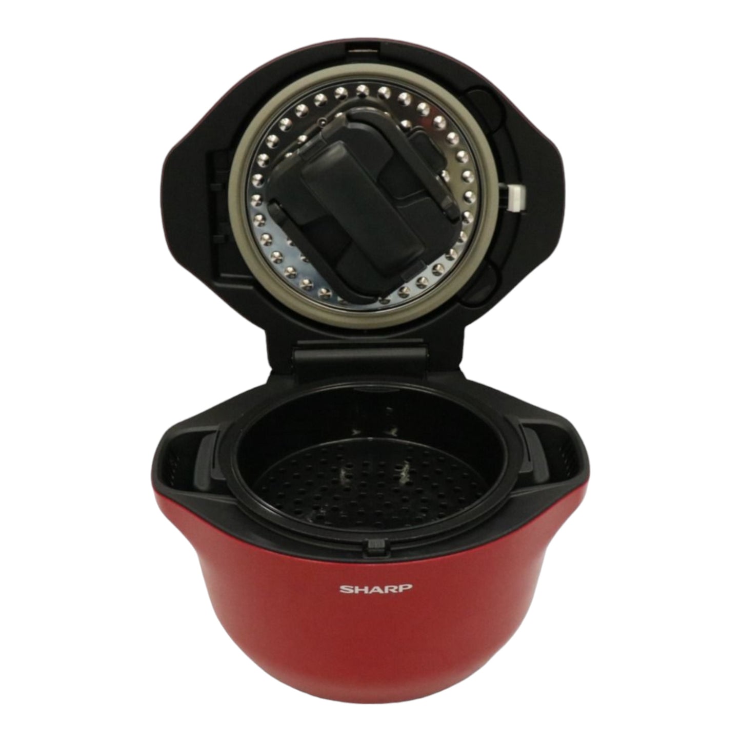 [中古(B)] SHARP 水なし自動調理鍋 HEALSiO ヘルシオ ホットクック 2.4Lタイプ レッド系 KN-HW24G-R