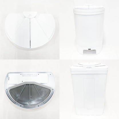 [中古(B)] DiETZ(ディーツ) DustBox30 フットセンサー搭載自動開閉ゴミ箱 dustbox30-w オフホワイト [良い]