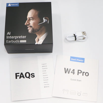 [中古(C)]Timekettle タイムケトル W4 Pro AI通訳イヤホン w4-pro-ai　[可]