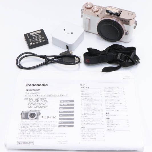 [中古(B)] パナソニック LUMIX DC-GF10 ボディ ミラーレス一眼 ホワイト dc-gf10-body  dc-gf10-body [良い]