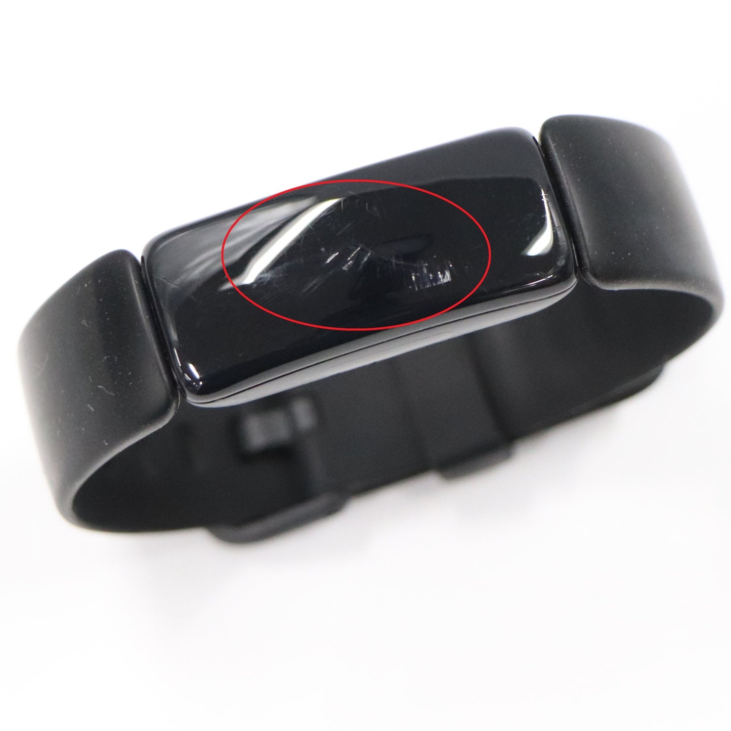 [中古(C)] Fitbit Inspire2 フィットネストラッカー Black ブラック L/Sサイズ fb418bkbk-frcjk　[可]