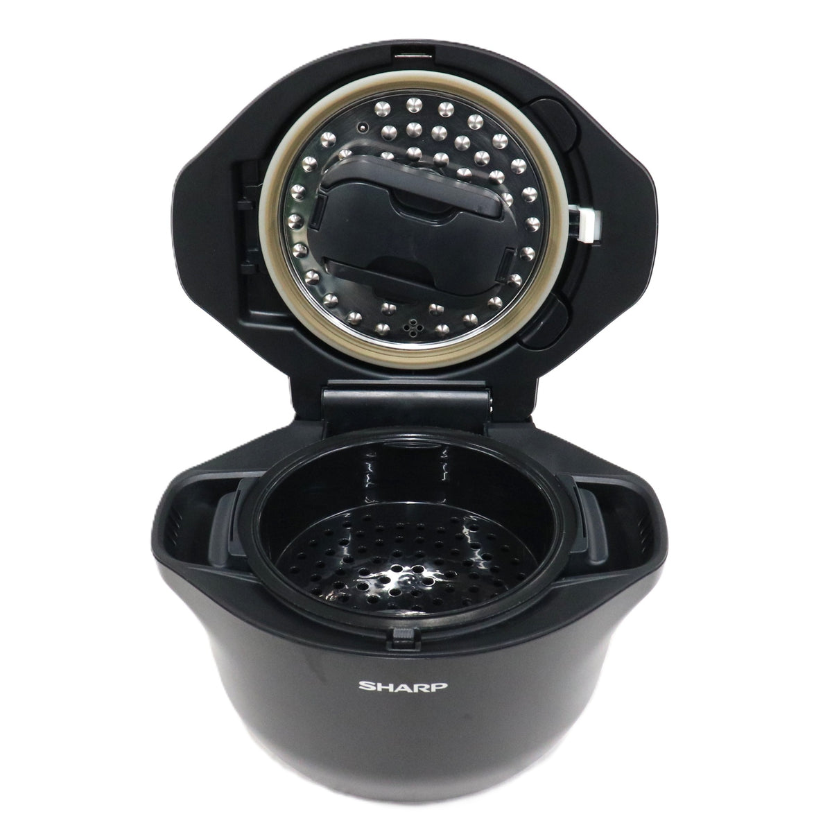 シャープ ヘルシオ ホットクック KN-HW16G 2〜4人用 1.6L容量 kn-hw16g-b  ブラック 整備済みアウトレット品 [中古(C)]