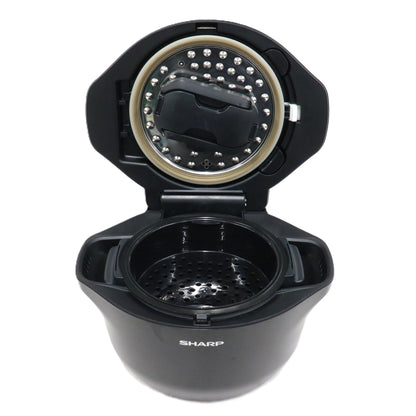 シャープ ヘルシオ ホットクック KN-HW16G 2〜4人用 1.6L容量 kn-hw16g-b  ブラック 整備済みアウトレット品 [中古(C)]