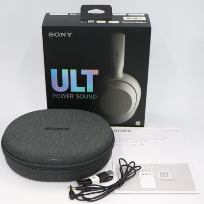 [中古(C)] ソニー ULT WEAR ワイヤレスノイズキャンセリングステレオヘッドセット オフホワイトultwear-w　[可]