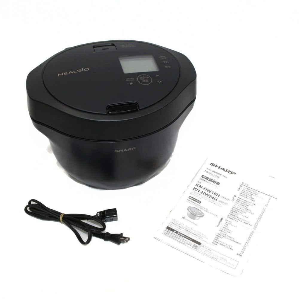 [中古(B)] シャープ ヘルシオ ホットクック KN-HW24H 2〜6人用 2.4L容量　kn-hw24h-b プレミアムブラック [良い]