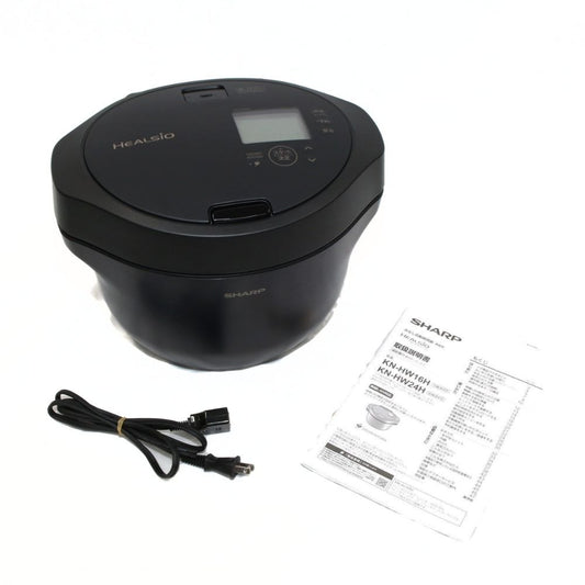 [中古(B)] シャープ ヘルシオ ホットクック KN-HW24H 2〜6人用 2.4L容量　kn-hw24h-b プレミアムブラック [良い]
