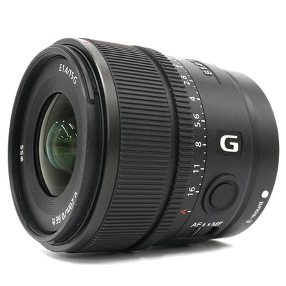 ソニー E 15mm F1.4 G SEL15F14G 大口径広角単焦点レンズ sel15f14g   整備済みアウトレット品 [中古(A)]