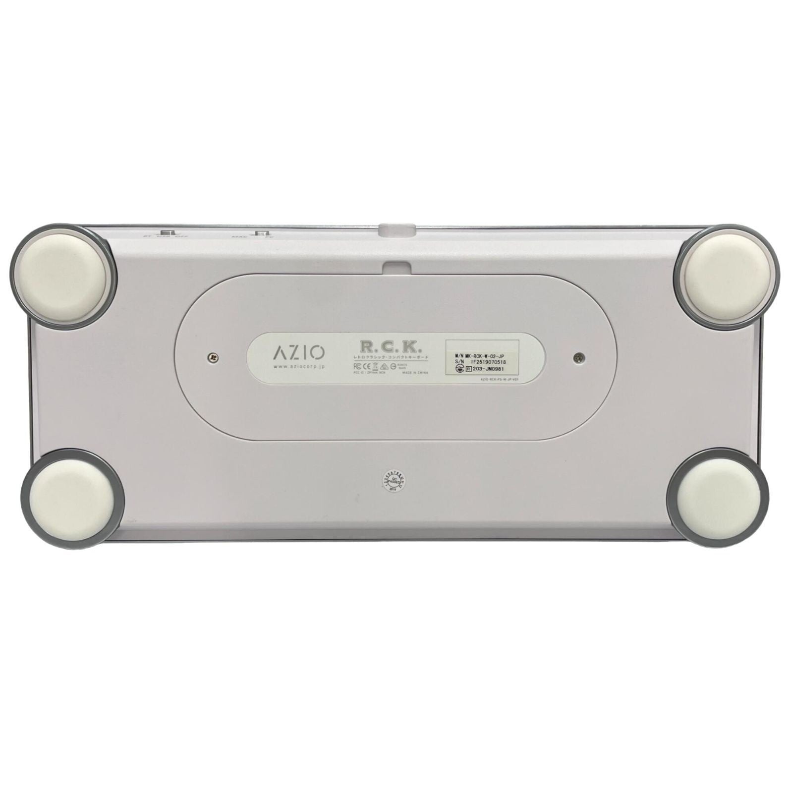 AZIO レトロクラシック・コンパクトキーボード MK-RCK-W-02-JP［Bluetooth・USB /有線・ワイヤレス］ [中古][ –  Rentio Outlet