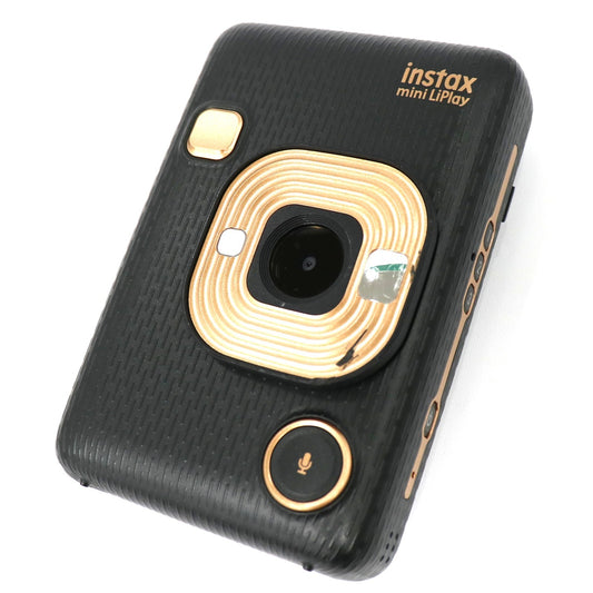 [中古(C)] 富士フイルム ハイブリッドインスタントカメラ"チェキ”「instax mini LiPlay」2019年モデル insta-lip-b エレガントブラック [可]
