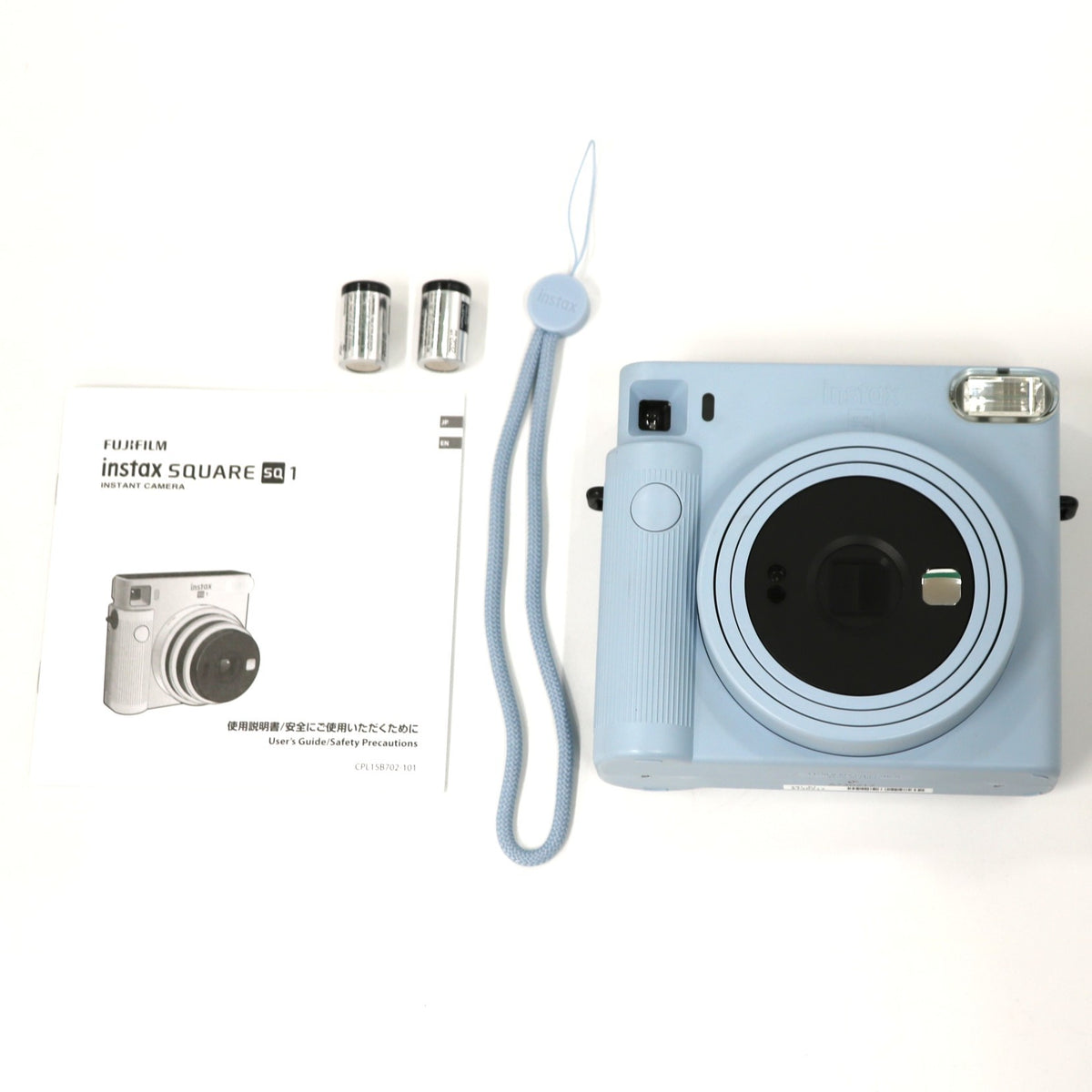 富士フイルム instax SQUARE SQ1 インスタントカメラ チェキ sq1-bl  グレイシャーブルー 整備済みアウトレット品 [中古(A)]