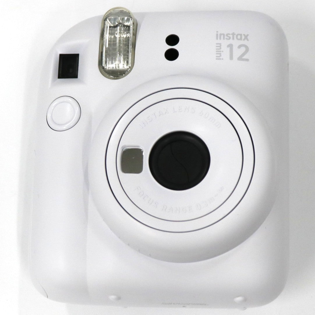 [ジャンク] 富士フイルム instax mini 12 インスタントカメラ チェキ instax-mini12-wh クレイホワイト[難あり(D)]