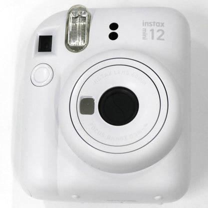 [ジャンク] 富士フイルム instax mini 12 インスタントカメラ チェキ instax-mini12-wh クレイホワイト[難あり(D)]
