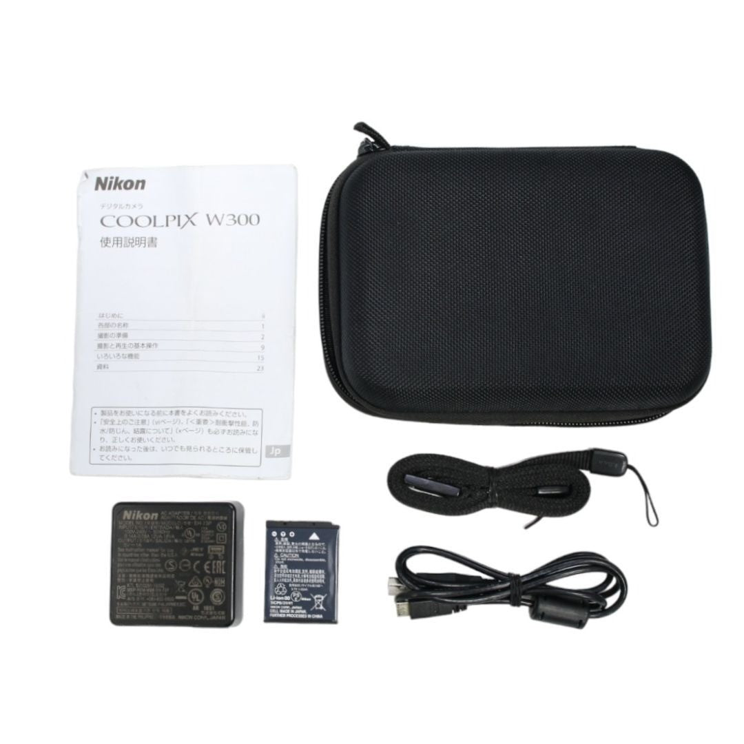 COOLPIX W300 BLACK 【箱、説明書、付属品あり】 COOLPIX W300 BLACK 【箱、説明書、付属品あり】