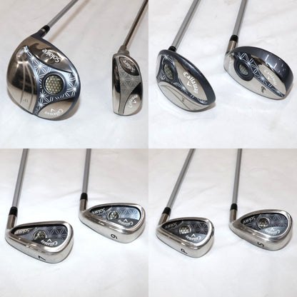 キャロウェイ ゴルフ ソレイル クラブセットレディース 8本組 キャディバッグ付き パッケージセット　callaway-solaire-clubset-8-black  ブラック 整備済みアウトレット品 [中古(C)]