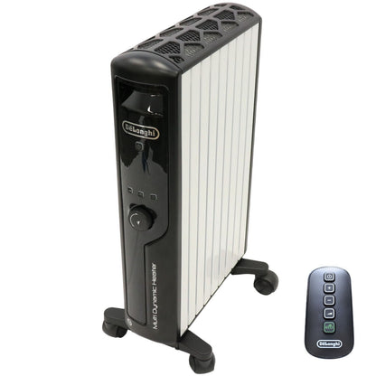 デロンギ (DeLonghi) マルチダイナミックヒーター ゼロ風暖房 ピュアホワイト+マットブラック [8~10畳用] MDHU12-BK [中古][良い(B)]